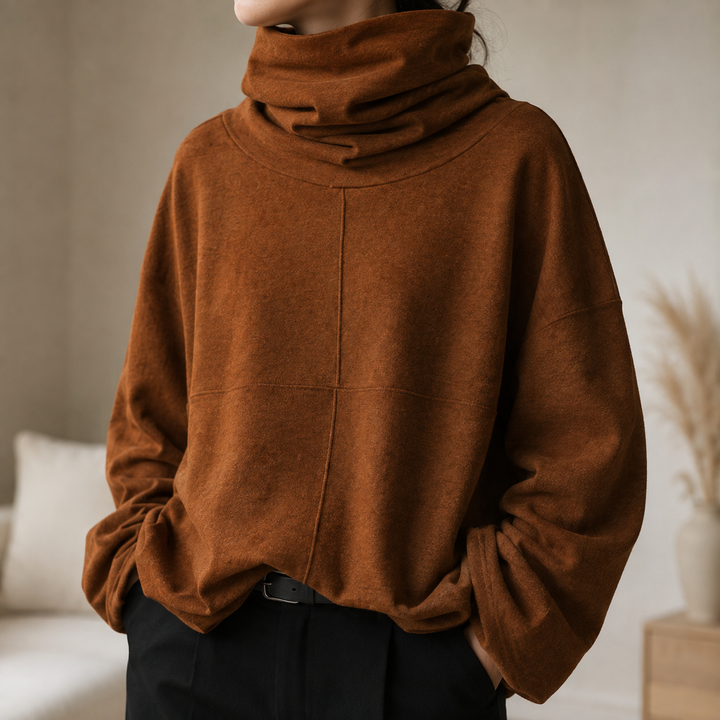 Uzeline | Maglione con Collo a Cowl