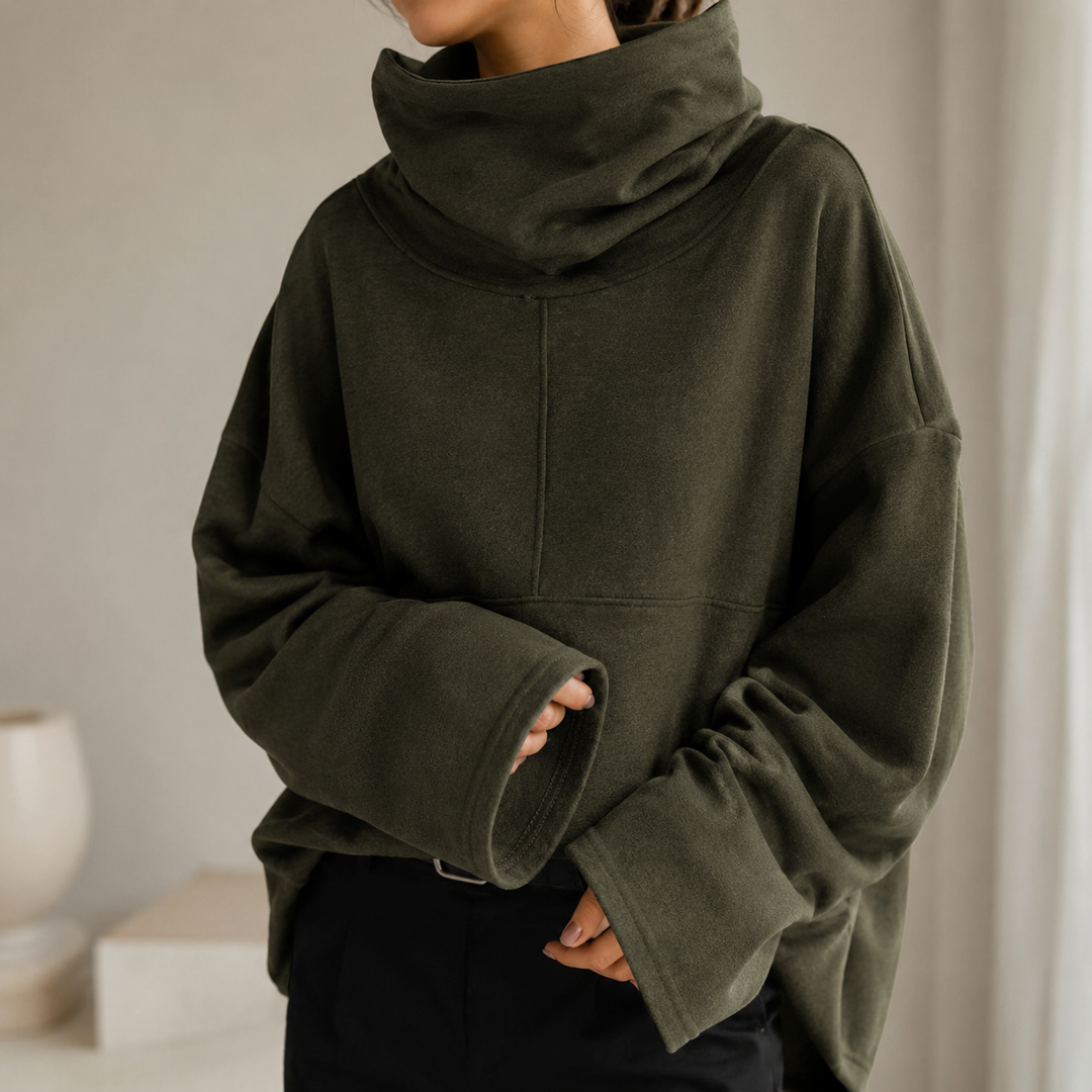 Uzeline | Maglione con Collo a Cowl