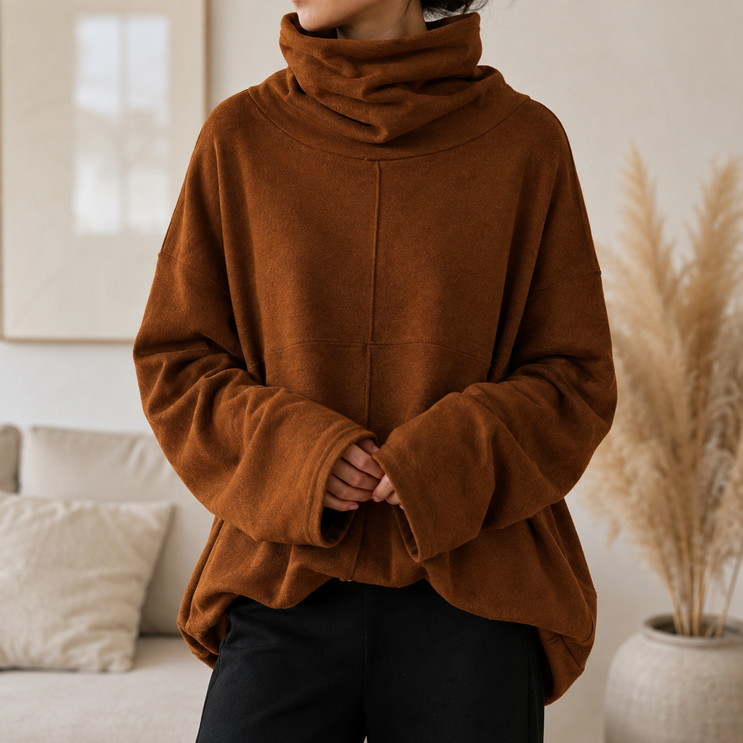 Uzeline | Maglione con Collo a Cowl