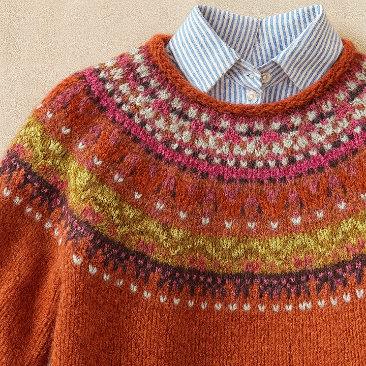 SIMONA | MAGLIONE FAIR ISLE DA DONNA