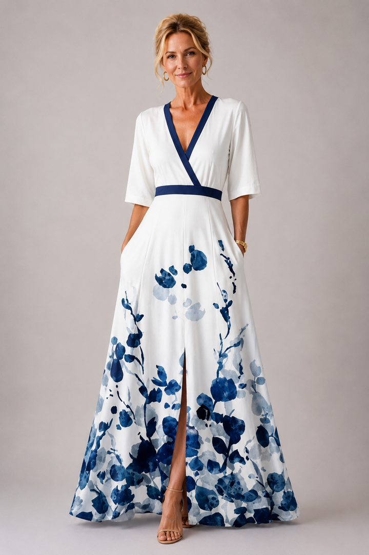 Yael | Abito Elegante con Stampa Floreale