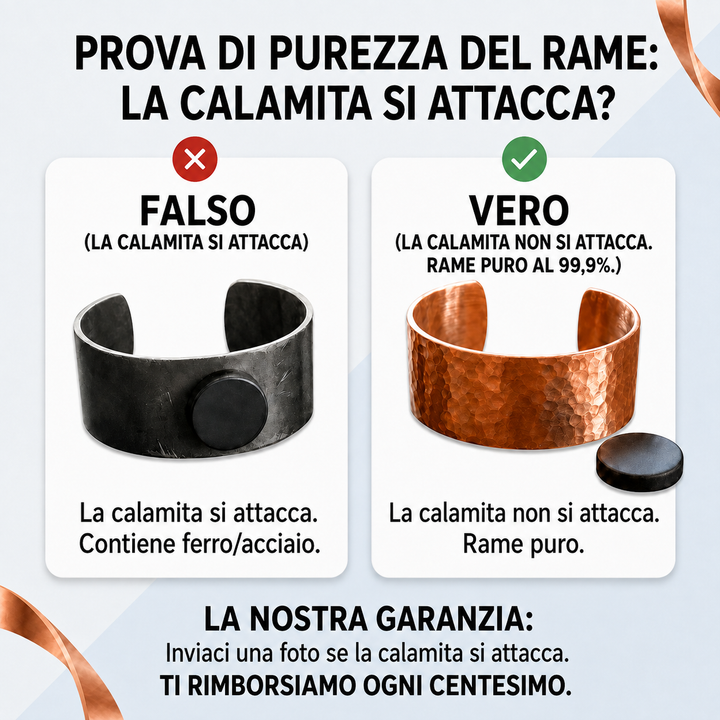 Affluence Bracciale in rame per uomo
