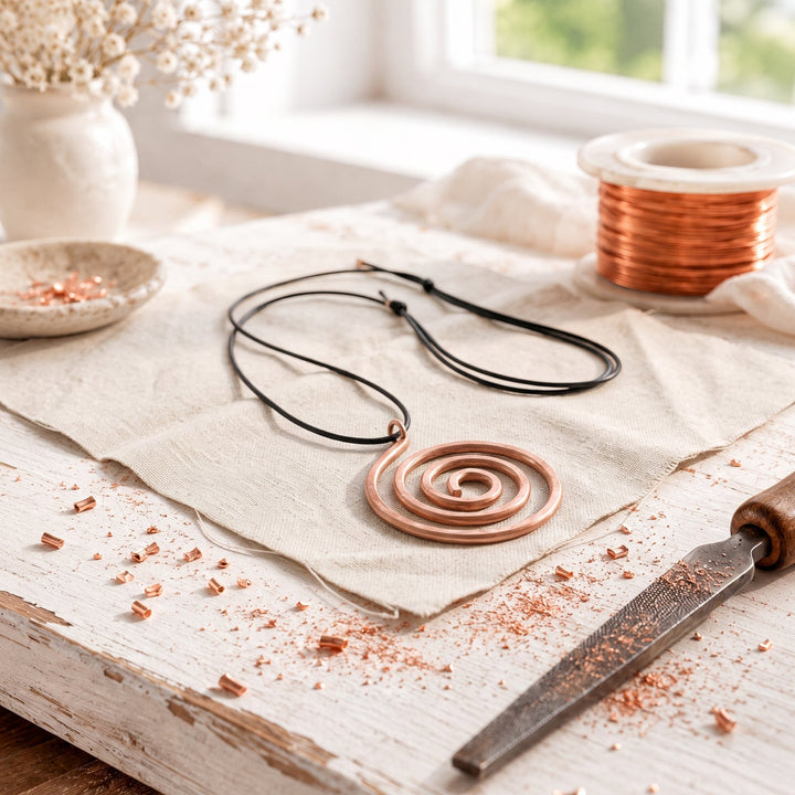 Collana di rame Whorl