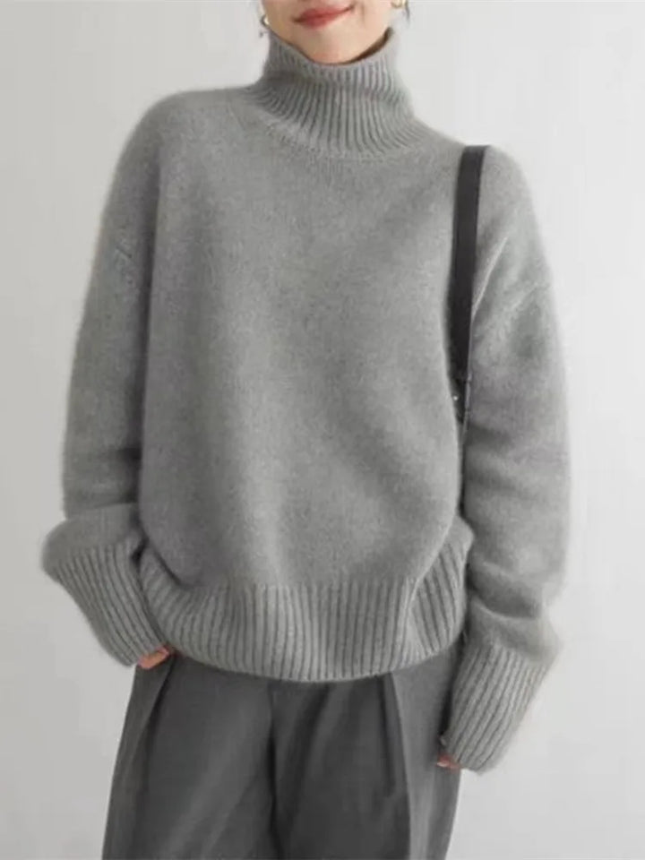 ISABOLL | MAGLIONE IN CASHMERE CON COLLO ALTO