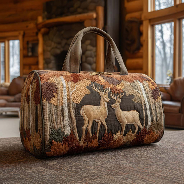 Borsa da viaggio trapuntata con cervo NCU0VT279