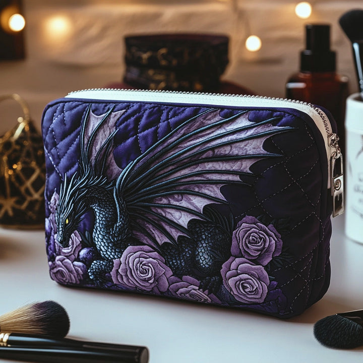 Beauty case trapuntato con fiore elegante NCU0DV7744
