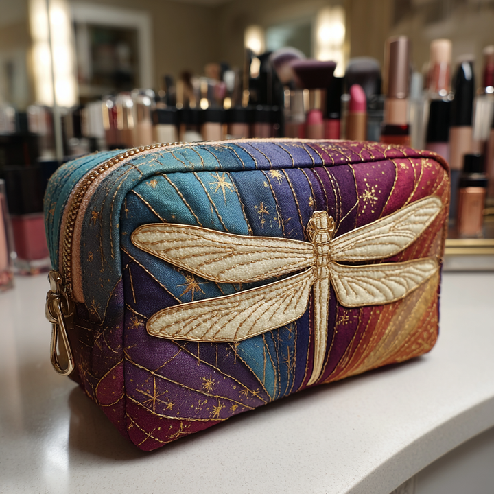Beauty case trapuntato con libellula NCU0DK10232