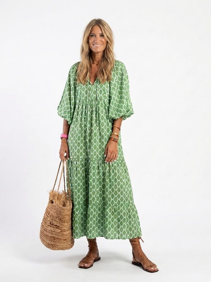 Apolline | Abito Midi con Scollo a V