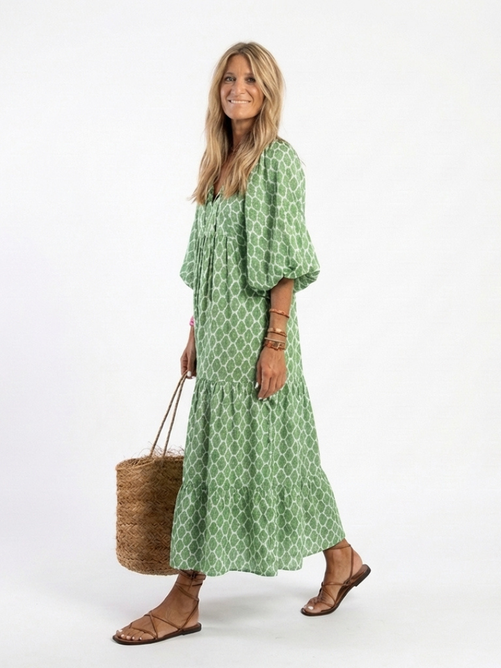 Apolline | Abito Midi con Scollo a V