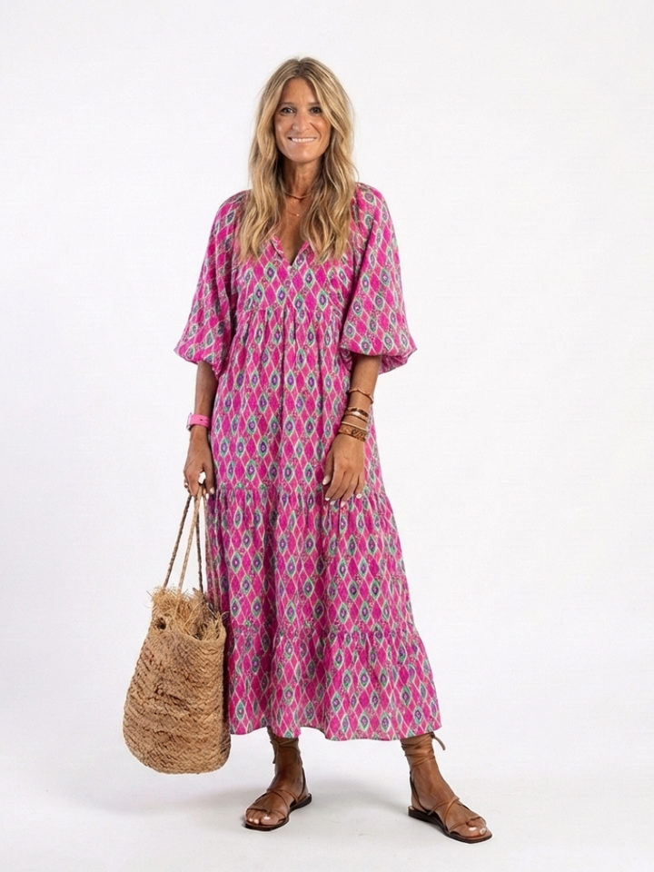 Apolline | Abito Midi con Scollo a V