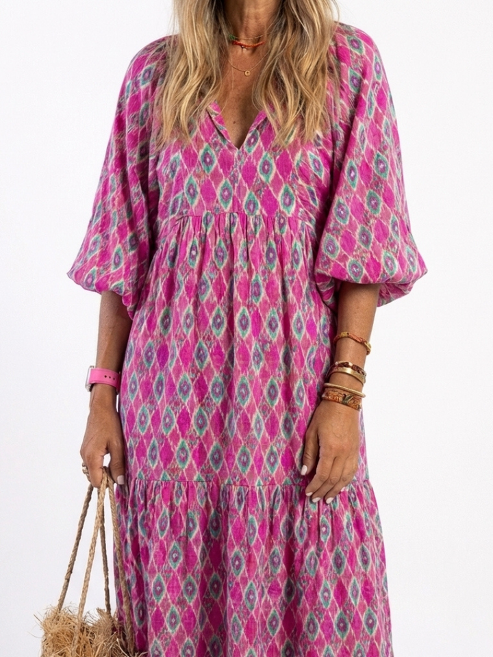 Apolline | Abito Midi con Scollo a V