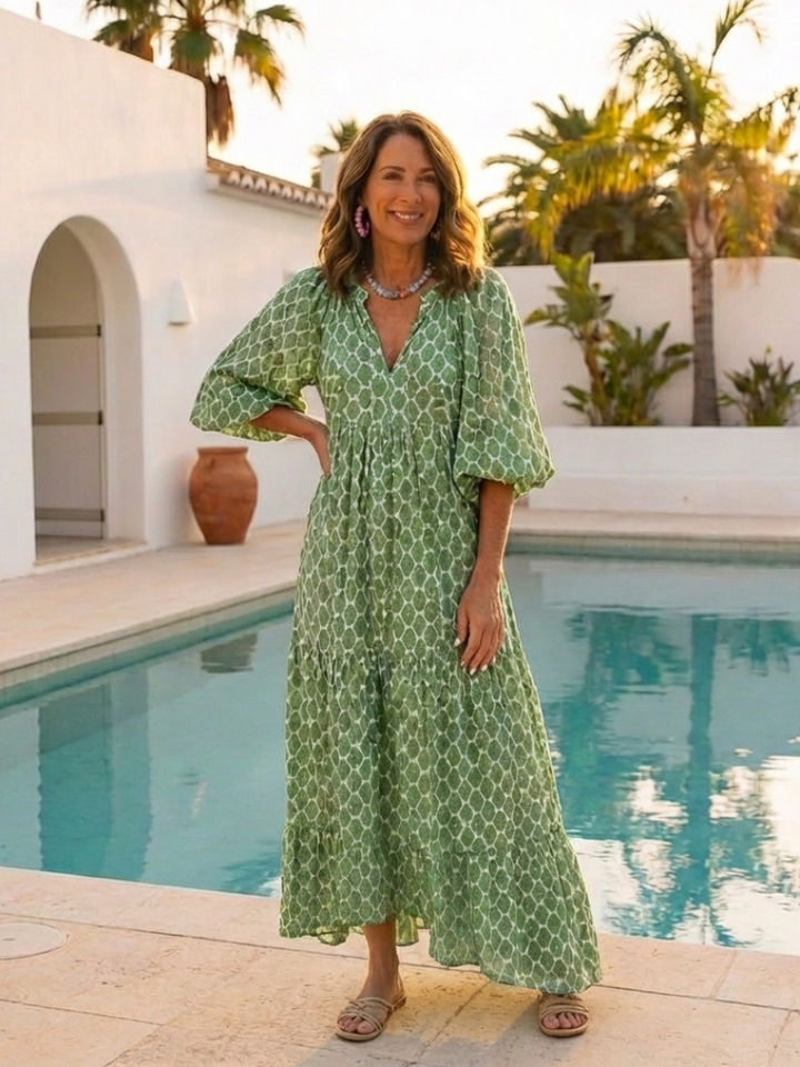 Apolline | Abito Midi con Scollo a V