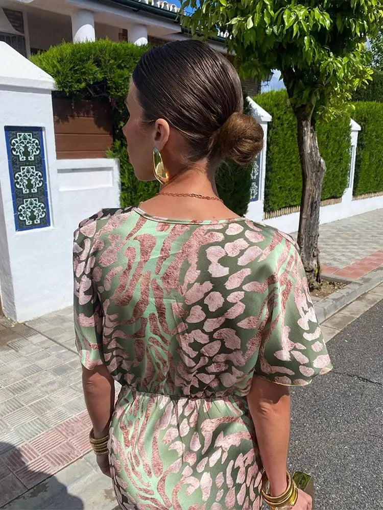 Clarandra | Abito Midi Color Rame