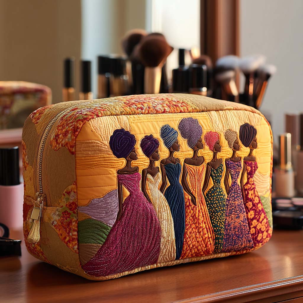 Beauty case trapuntato con fantasia delicata NCU0NT10373