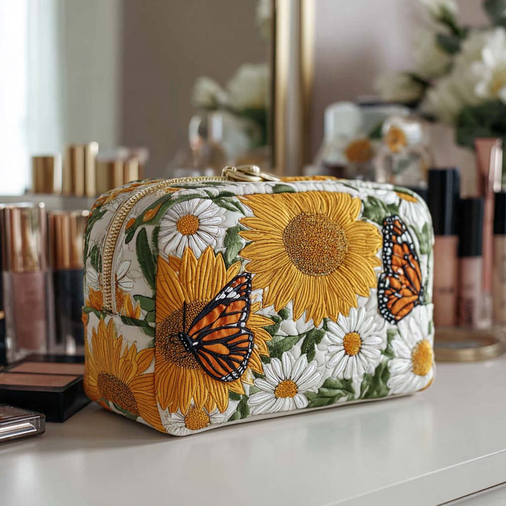 Beauty case trapuntato con fiori luminosi NCU0NT10230