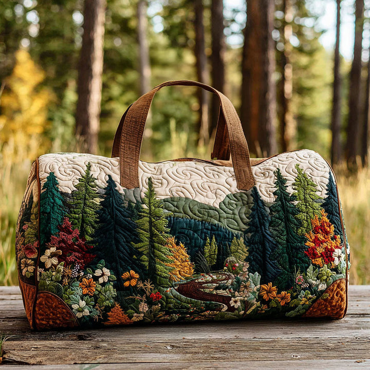 Borsa da viaggio trapuntata con guardiano del bosco NCU0PT8996