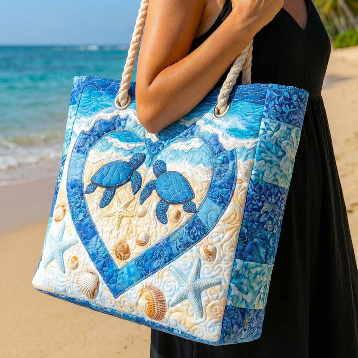 Borsa Mare e Viaggio Trapuntata Serenità della Tartaruga
