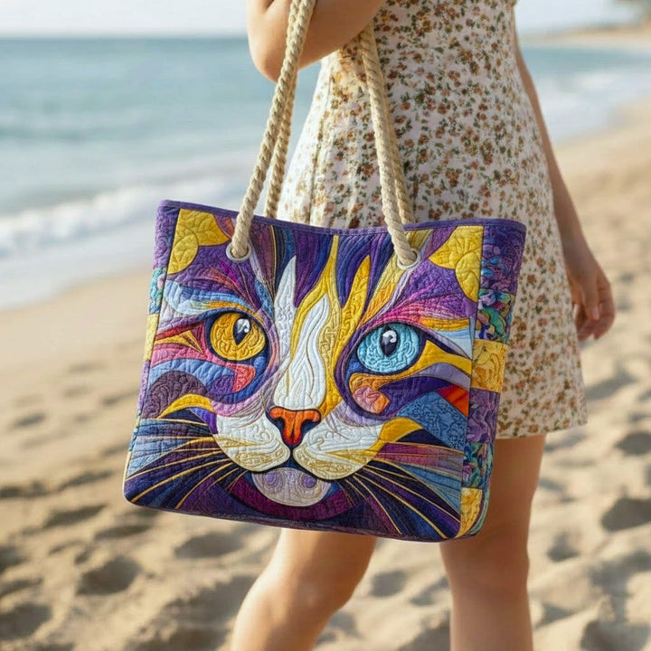 Borsa Mare e Piscina Trapuntata Gatto dallo Spirito Libero