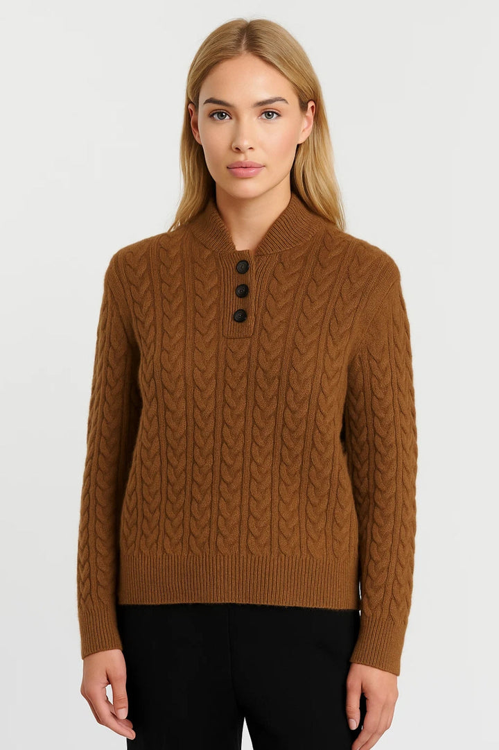 YSELLA | CARDIGAN A TRECCE CON BOTTONI