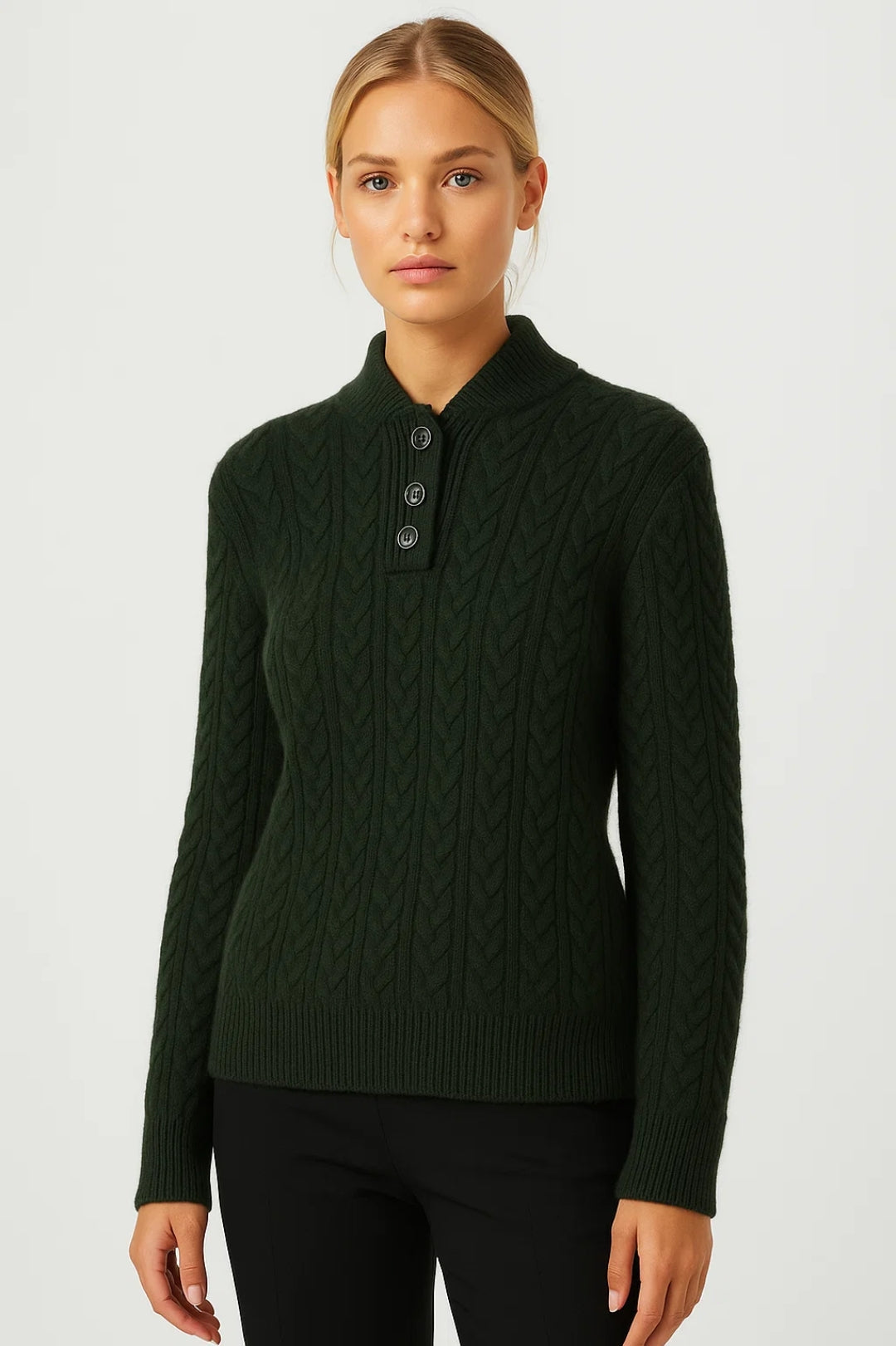 YSELLA | CARDIGAN A TRECCE CON BOTTONI