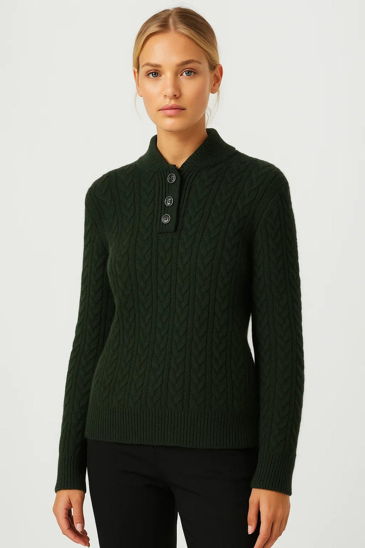 YSELLA | CARDIGAN A TRECCE CON BOTTONI