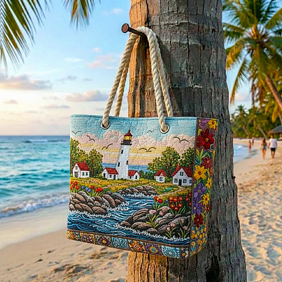 Borsa Mare e Viaggio Trapuntata Luce del Faro
