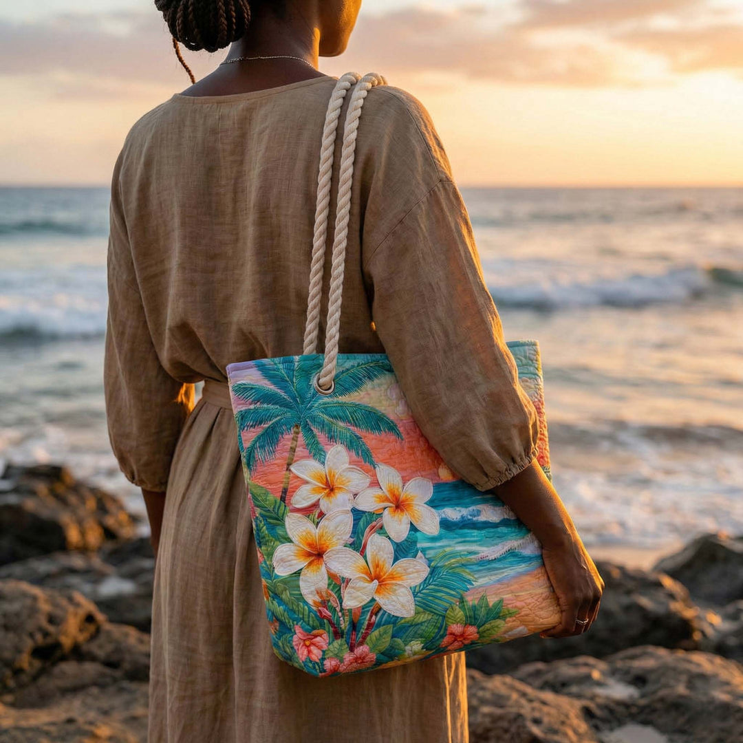 Borsa Mare e Viaggio Trapuntata Spirito Tropicale