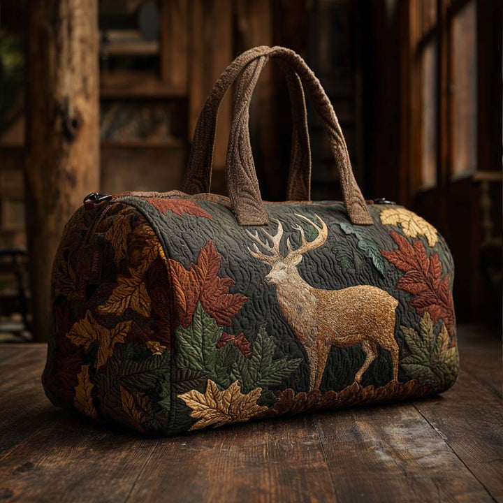 Borsa da viaggio trapuntata con cervo NCU0VT279