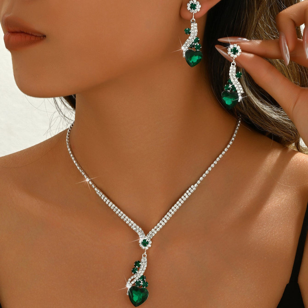Set Collana e Orecchini con Zirconia