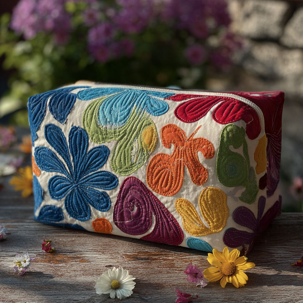 Beauty case trapuntato con motivo armonioso NCU0PT9290