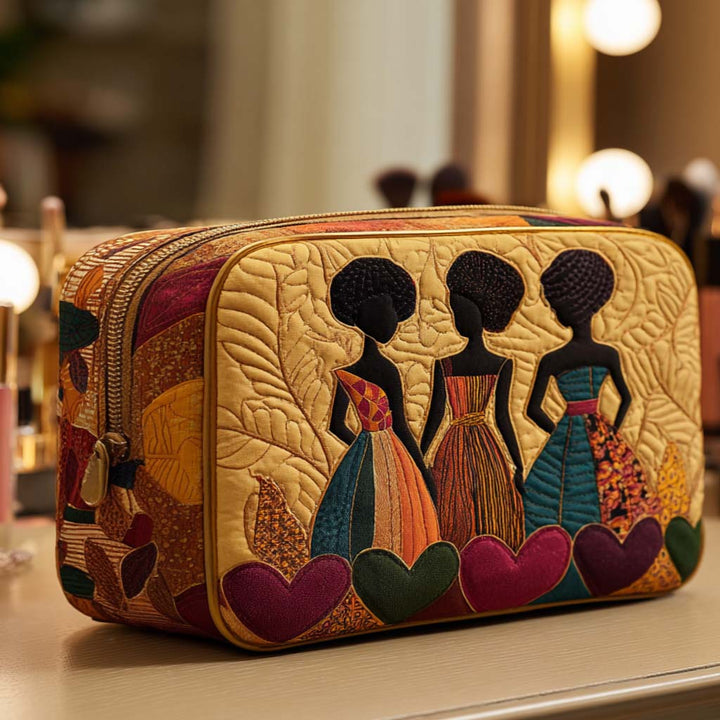 Beauty case trapuntato con cuori dell’amicizia NCU0NT10378