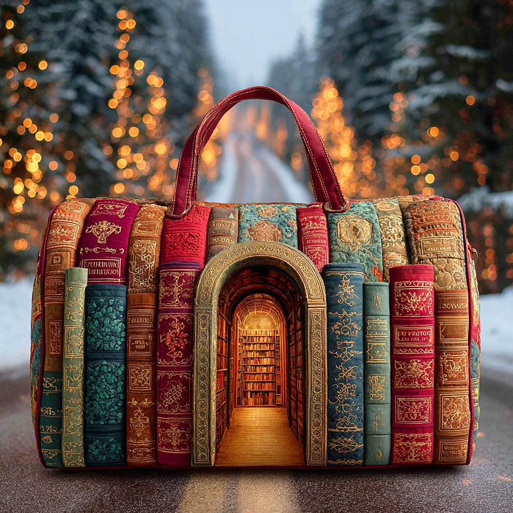Borsa da viaggio trapuntata con biblioteca nascosta NCU0TD872