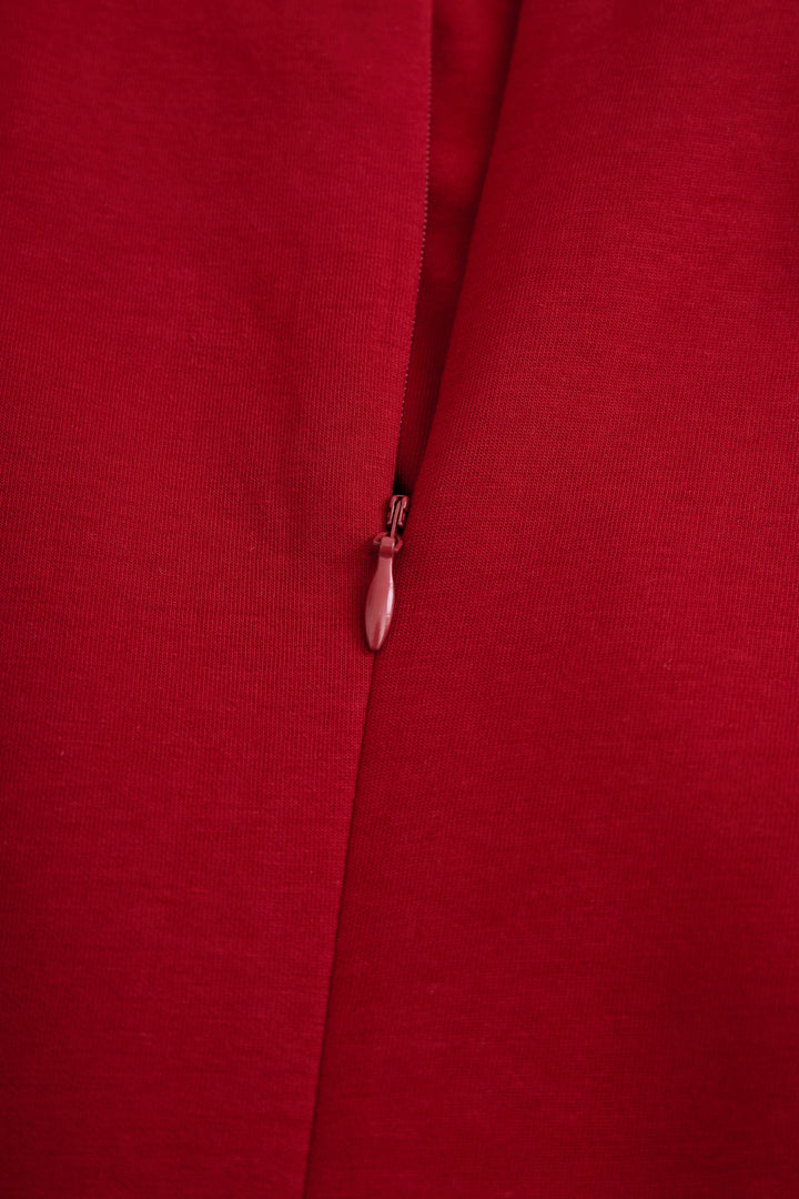 RUBY | ABITO MIDI SENZA MANICHE BORGOGNA