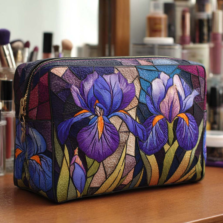 Beauty case trapuntato con motivo floreale NCU0NT10171