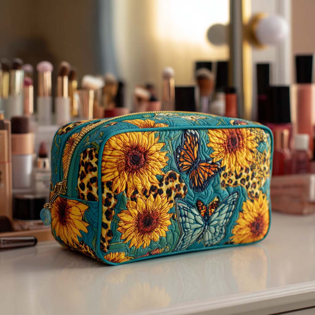Beauty case trapuntato con petali allegri NCU0NT10233