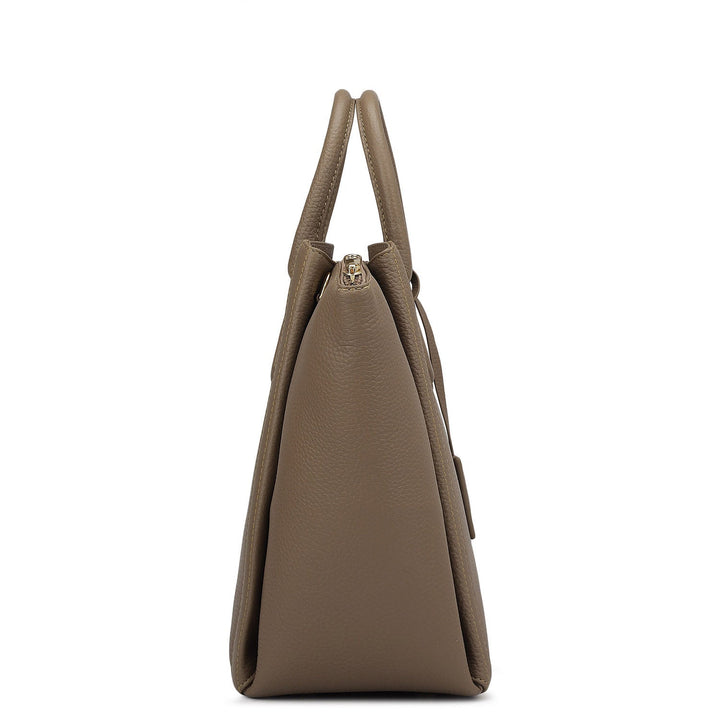 Élégance Paris - Borsa a Tracolla in Pelle Cerata Classica
