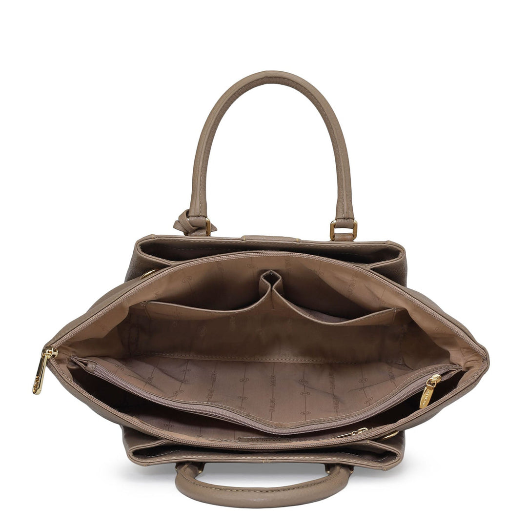 Élégance Paris - Borsa a Tracolla in Pelle Cerata Classica