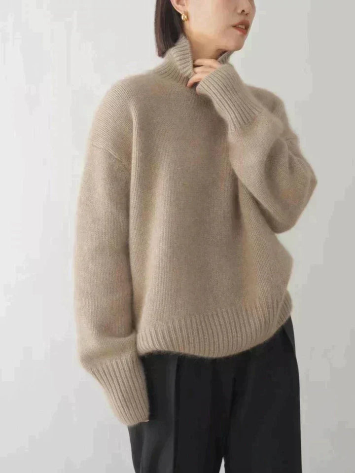ISABOLL | MAGLIONE IN CASHMERE CON COLLO ALTO