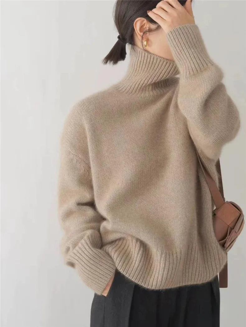 ISABOLL | MAGLIONE IN CASHMERE CON COLLO ALTO