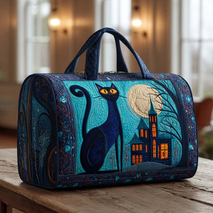 Borsa da viaggio trapuntata con gatti notturni NCU0XD397