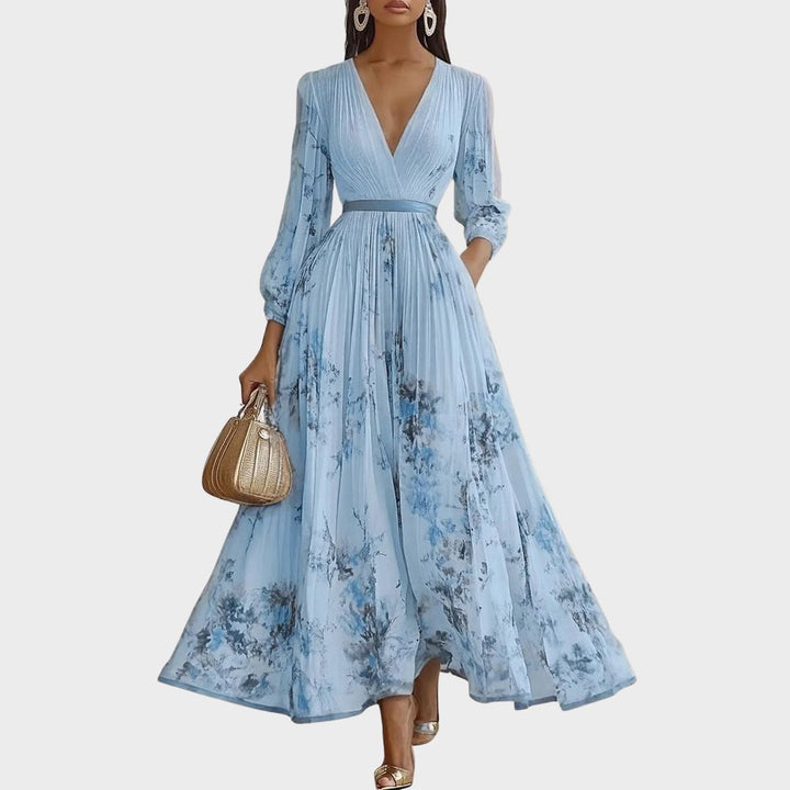 ROWELLA | ABITO MAXI PLISSETTATO ELEGANTE