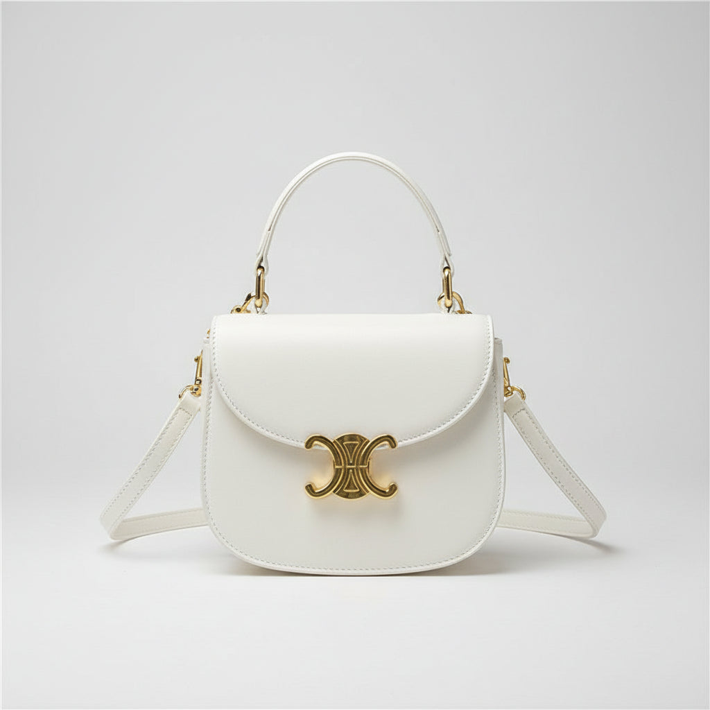 Mini Borsa Crossbody con Dettagli in Oro