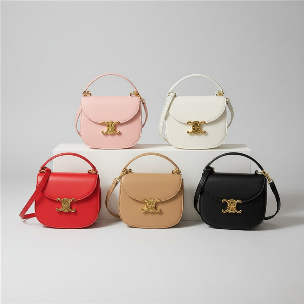 Mini Borsa Crossbody con Dettagli in Oro