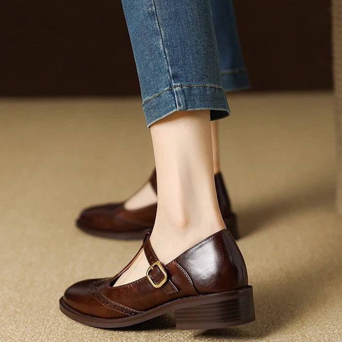 Ysolenne | Mary Jane Eleganti con Cinturino a T