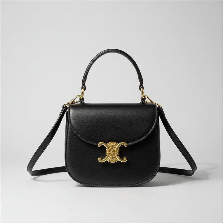 Mini Borsa Crossbody con Dettagli in Oro