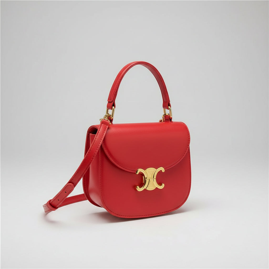 Mini Borsa Crossbody con Dettagli in Oro