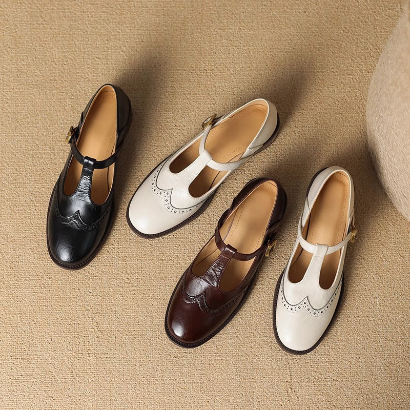 Ysolenne | Mary Jane Eleganti con Cinturino a T