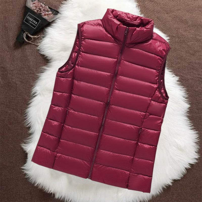 Isa | Gilet imbottito - Rosso scuro