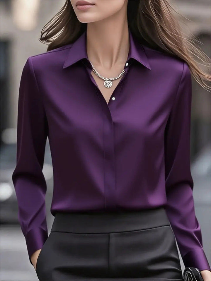 LUNA | BLUSA IN SETA DAL TAGLIO CLASSICO