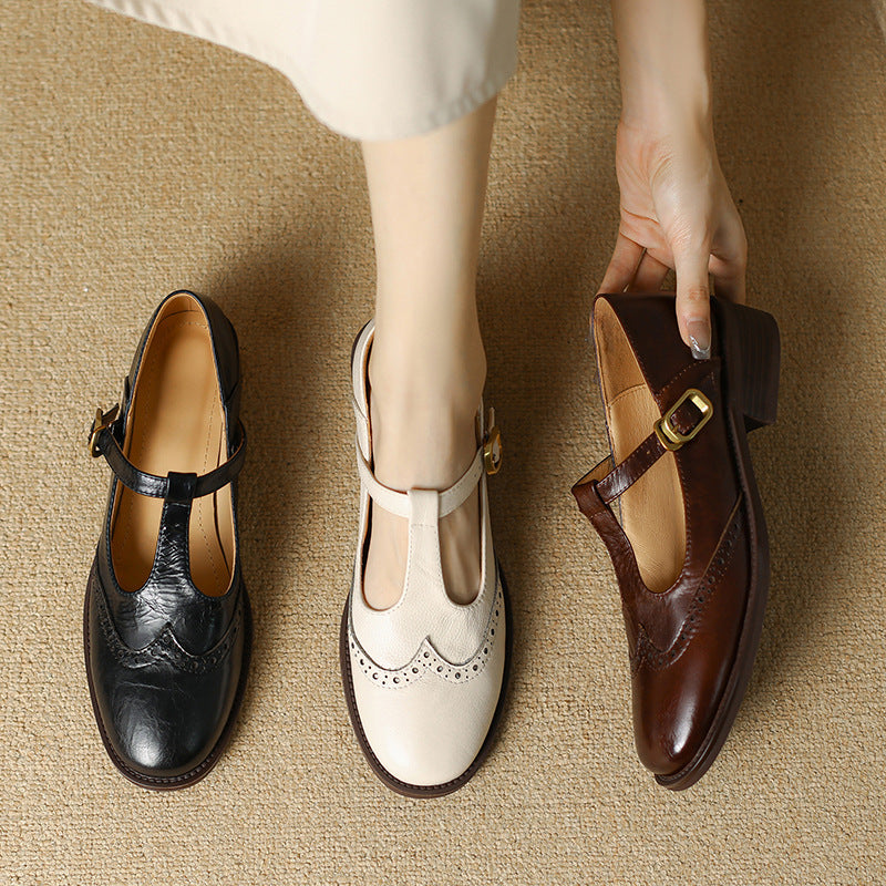 Ysolenne | Mary Jane Eleganti con Cinturino a T